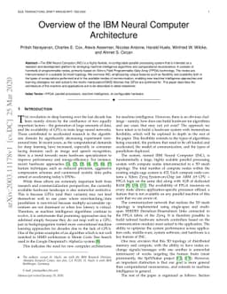 Overview of the IBM Neural Computer Architecture