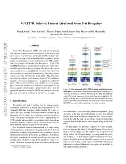 SCATTER: Selective Context Attentional Scene Text Recognizer