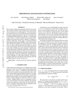 Preferential Batch Bayesian Optimization