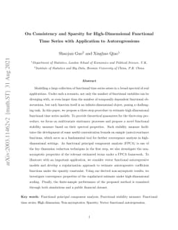On Consistency and Sparsity for High-Dimensional Functional Time Series
  with Application to Autoregressions