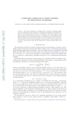 A diffusion approach to Stein's method on Riemannian manifolds