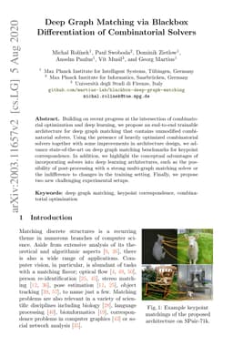 Deep Graph Matching via Blackbox Differentiation of Combinatorial
  Solvers
