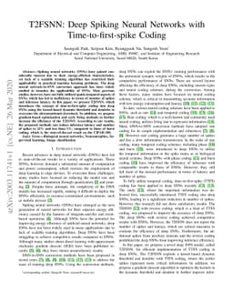 T2FSNN: Deep Spiking Neural Networks with Time-to-first-spike Coding