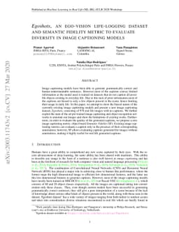 Egoshots, an ego-vision life-logging dataset and semantic fidelity
  metric to evaluate diversity in image captioning models