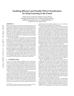 Enabling Efficient and Flexible FPGA Virtualization for Deep Learning in
  the Cloud