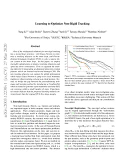 Learning to Optimize Non-Rigid Tracking