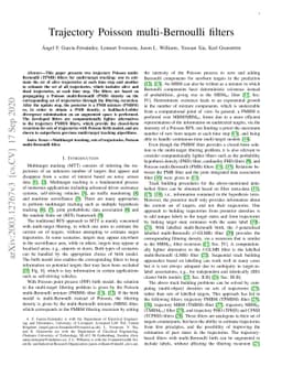 Trajectory Poisson multi-Bernoulli filters