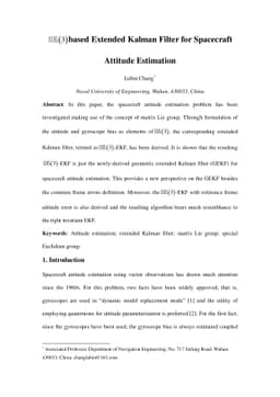 SE(3) based Extended Kalman Filter for Spacecraft Attitude Estimation