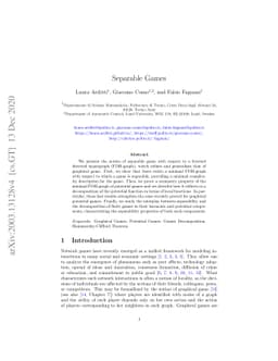 Separable games