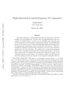 High-dimensional mixed-frequency IV regression