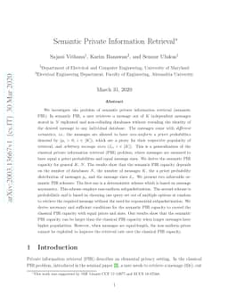 Semantic Private Information Retrieval