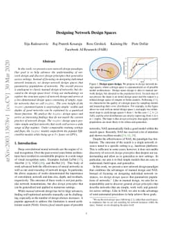 Designing Network Design Spaces