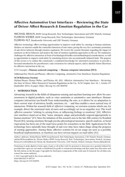 Affective Automotive User Interfaces -- Reviewing the State of Emotion
  Regulation in the Car