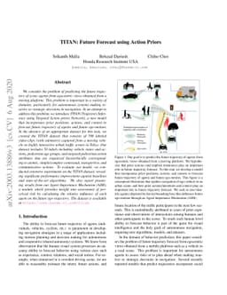 TITAN: Future Forecast using Action Priors