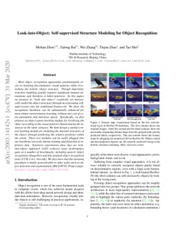 Look-into-Object: Self-supervised Structure Modeling for Object
  Recognition