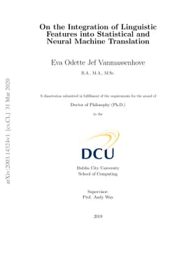On the Integration of LinguisticFeatures into Statistical and Neural
  Machine Translation