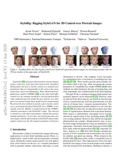 StyleRig: Rigging StyleGAN for 3D Control over Portrait Images