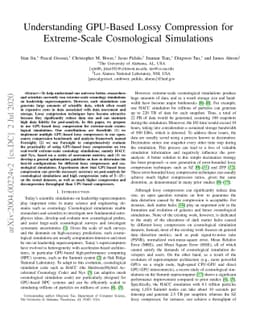 Understanding GPU-Based Lossy Compression for Extreme-Scale Cosmological
  Simulations