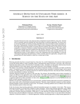 Anomaly Detection in Univariate Time-series: A Survey on the
  State-of-the-Art