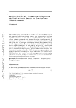 Stopping Criteria for, and Strong Convergence of, Stochastic Gradient
  Descent on Bottou-Curtis-Nocedal Functions