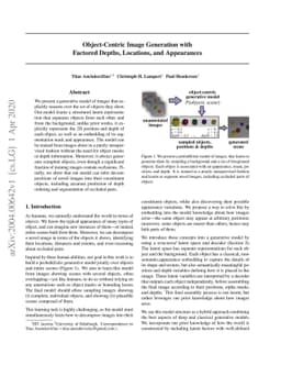 Object-Centric Image Generation with Factored Depths, Locations, and
  Appearances