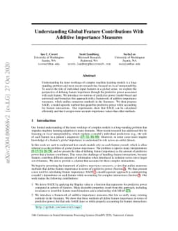 Understanding Global Feature Contributions With Additive Importance
  Measures