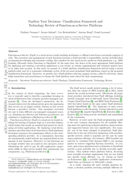 FaaSten Your Decisions: Classification Framework and Technology Review
  of Function-as-a-Service Platforms