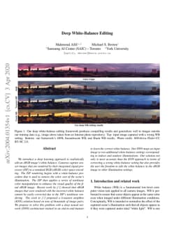 Deep White-Balance Editing
