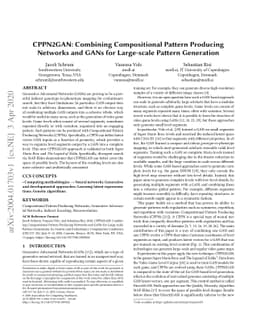 CPPN2GAN: Combining Compositional Pattern Producing Networks and GANs
  for Large-scale Pattern Generation