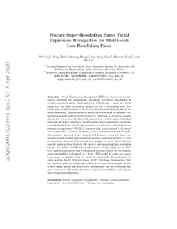 Feature Super-Resolution Based Facial Expression Recognition for
  Multi-scale Low-Resolution Faces