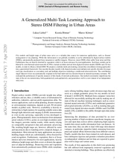 A Generalized Multi-Task Learning Approach to Stereo DSM Filtering in
  Urban Areas