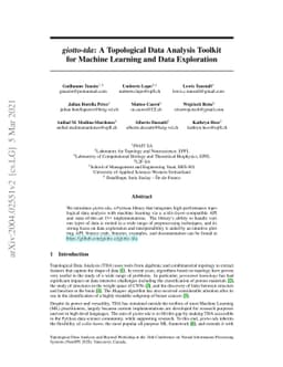 giotto-tda: A Topological Data Analysis Toolkit for Machine Learning and
  Data Exploration