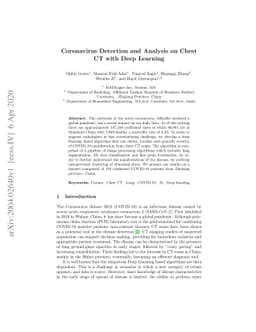 Coronavirus Detection and Analysis on Chest CT with Deep Learning