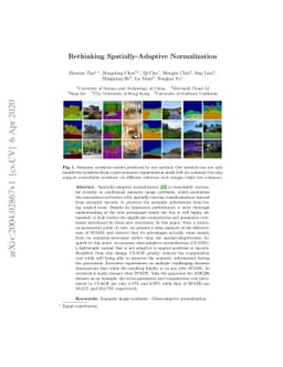Rethinking Spatially-Adaptive Normalization