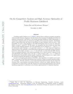 On the Competitive Analysis and High Accuracy Optimality of Profile
  Maximum Likelihood