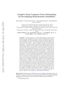 Complete CVDL Methodology for Investigating Hydrodynamic Instabilities