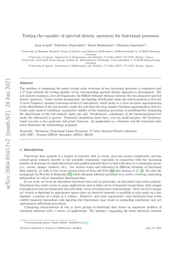 Testing Equality of Spectral Density Operators for Functional Processes