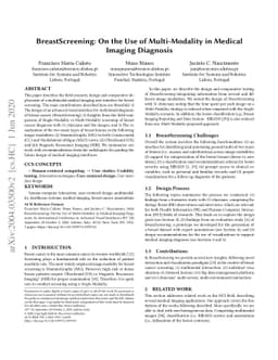 BreastScreening: On the Use of Multi-Modality in Medical Imaging
  Diagnosis
