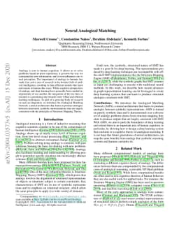 Neural Analogical Matching