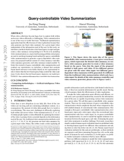 Query-controllable Video Summarization