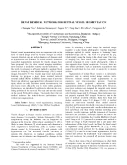 Dense Residual Network for Retinal Vessel Segmentation