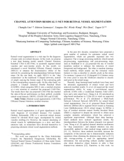 Channel Attention Residual U-Net for Retinal Vessel Segmentation
