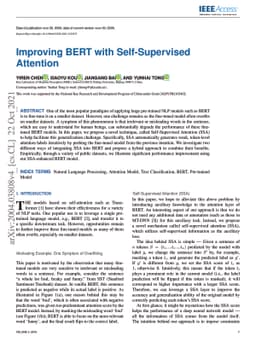 Improving BERT with Self-Supervised Attention