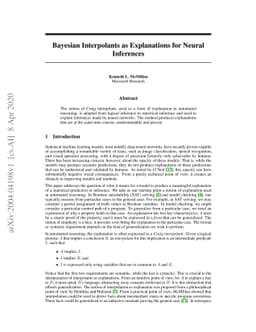 Bayesian Interpolants as Explanations for Neural Inferences