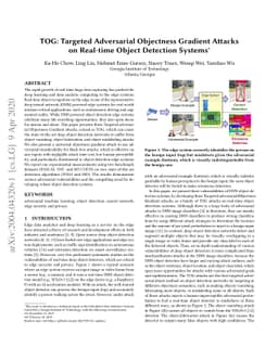 TOG: Targeted Adversarial Objectness Gradient Attacks on Real-time
  Object Detection Systems