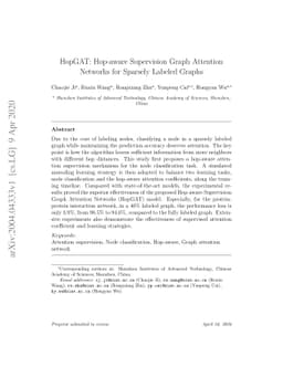 HopGAT: Hop-aware Supervision Graph Attention Networks for Sparsely
  Labeled Graphs