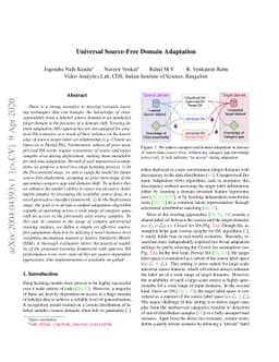 Universal Source-Free Domain Adaptation