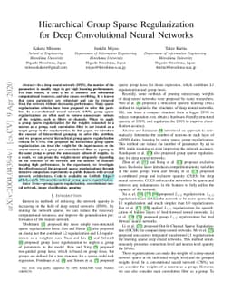 Hierarchical Group Sparse Regularization for Deep Convolutional Neural
  Networks