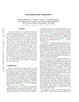 Adversarial Latent Autoencoders