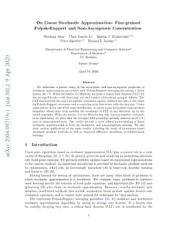 On Linear Stochastic Approximation: Fine-grained Polyak-Ruppert and
  Non-Asymptotic Concentration